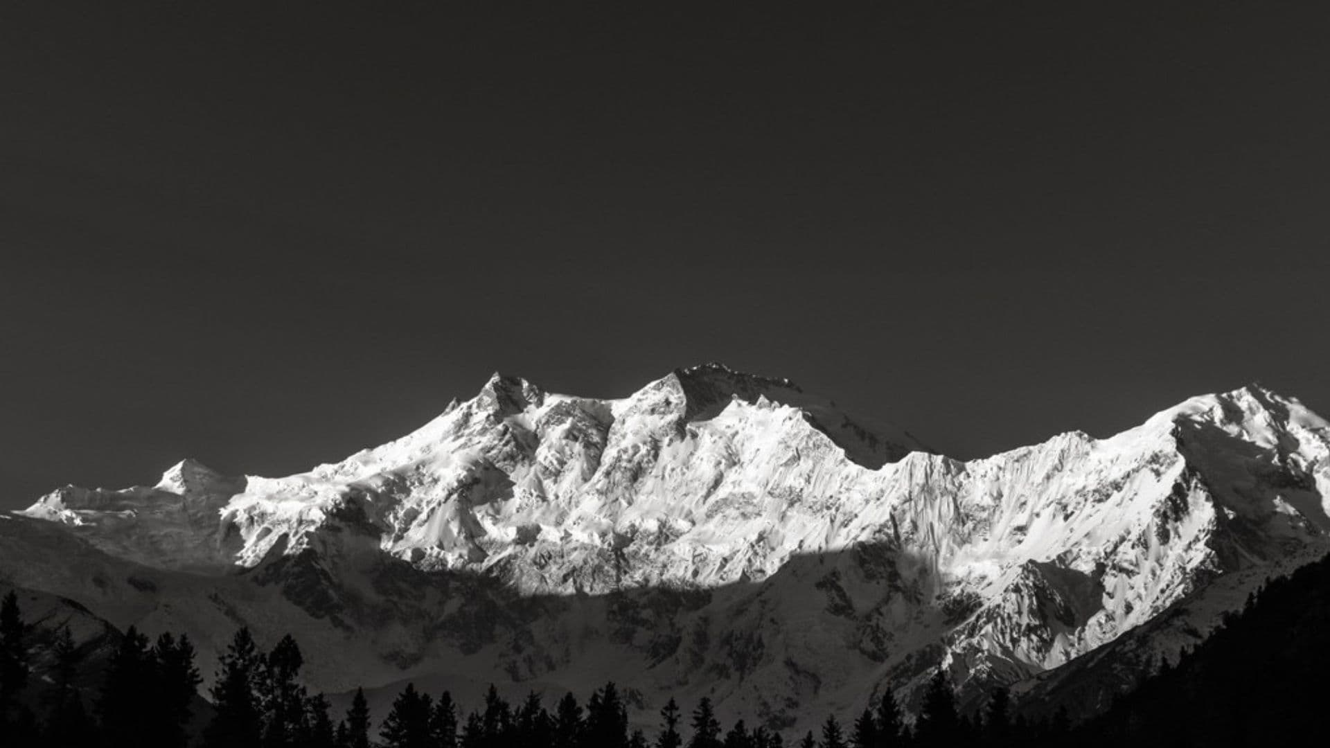 Fairy Meadows with lush green fields and Nanga Parbat mountain in the background, Gilgit-Baltistan, Pakistan